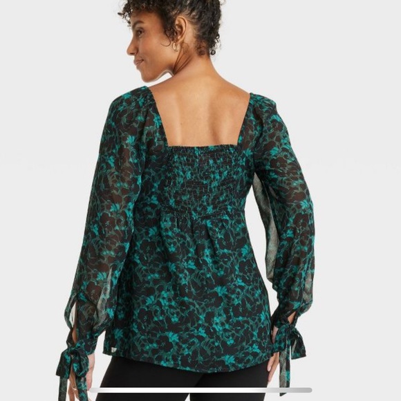 New! Isabel Maternity long sleeve corsetry top - Picture 3 of 5